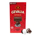 Gevalia Espresso 10 Intenso package and capsule for Nespresso®